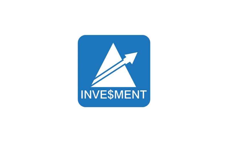Modèle de conception de logo d'investissement commercial vecteur 13