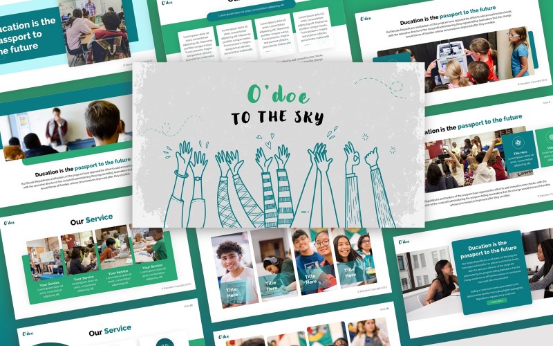O'doe - Modello PowerPoint multiuso per l'istruzione