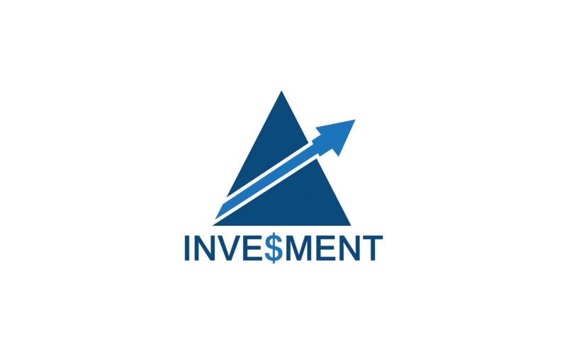 Vettore del modello di progettazione del logo di investimento aziendale 4