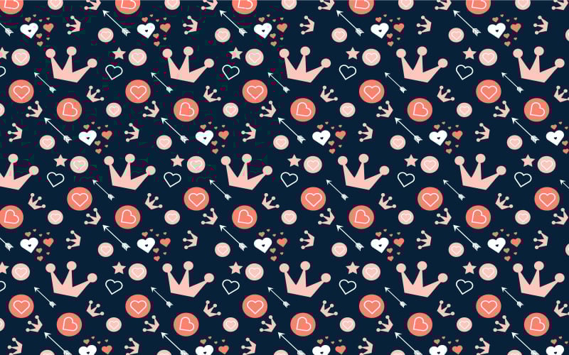 Beau motif d'amour pour la Saint-Valentin