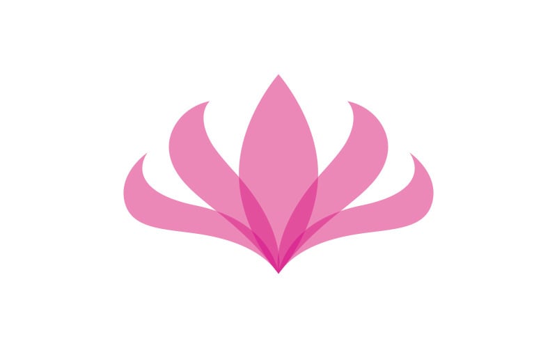 Beauty Lotus Flower Logo Template. V6 - Templatemonster