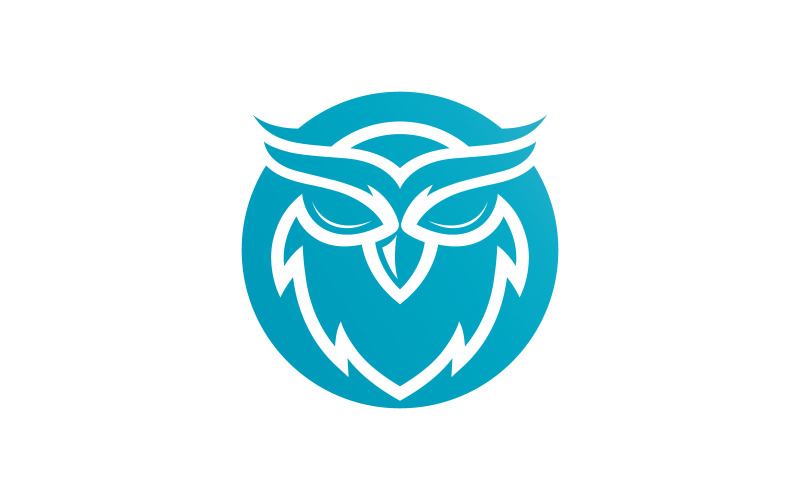 Modèle de logo de hibou. Illustration vectorielle V5