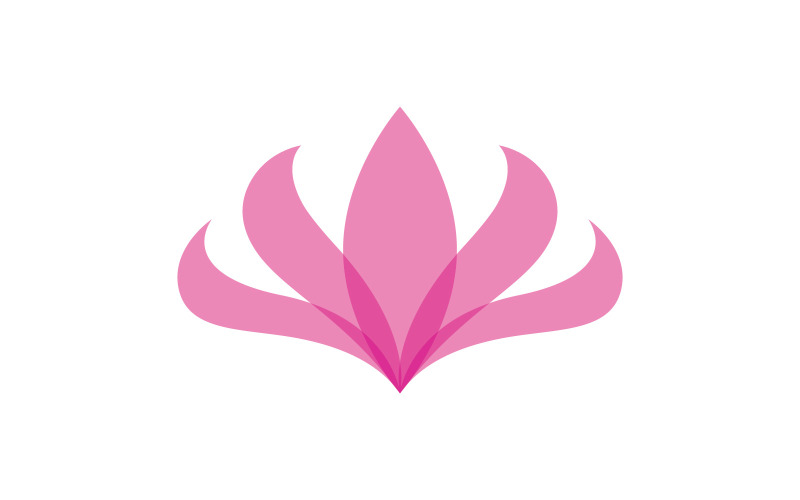 Schoonheid lotusbloem logo sjabloon. V6