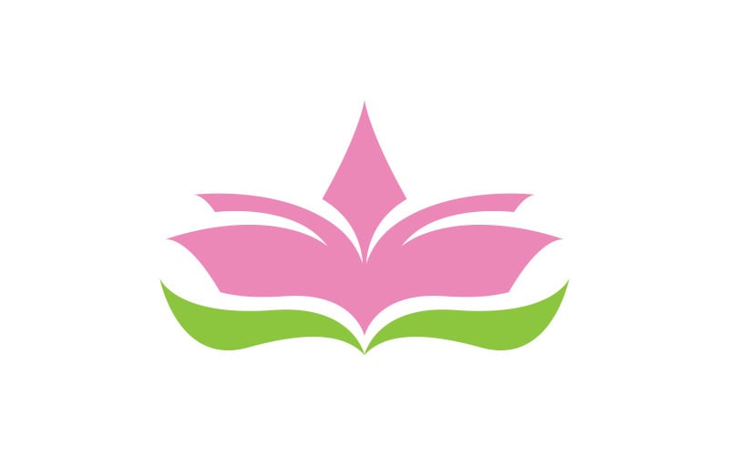 Schoonheid lotusbloem logo sjabloon. V7