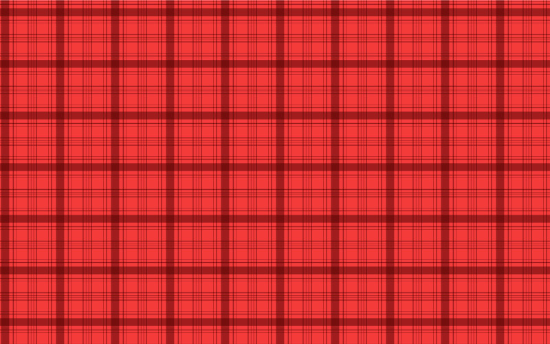 Vector de patrón de cuadros rojos para telas