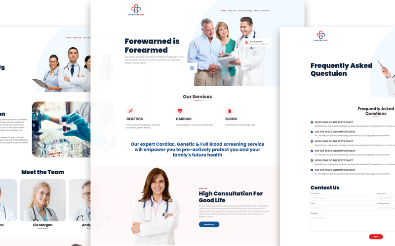 Forarmed Health - Bootstrap 5 模板