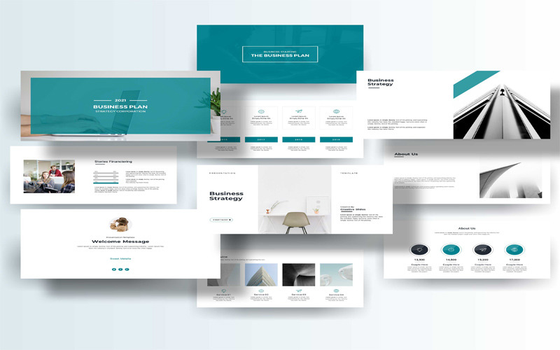 Modello di presentazione PowerPoint aziendale Vol_9