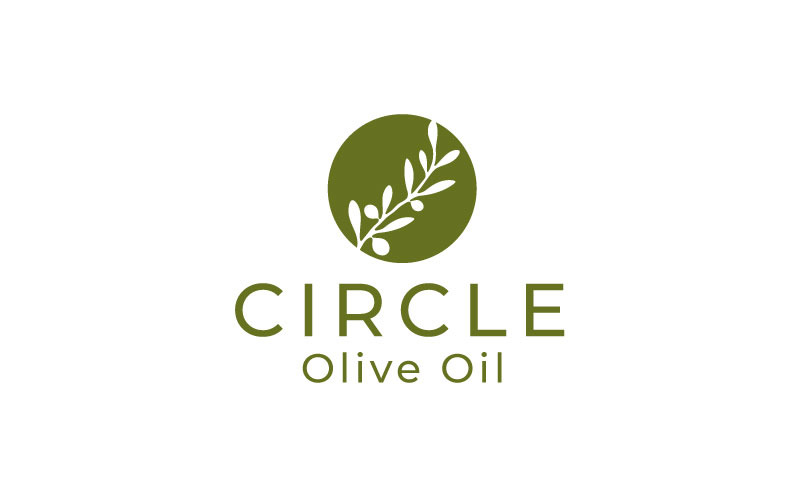 Olivový Logo Design Vektorové šablona