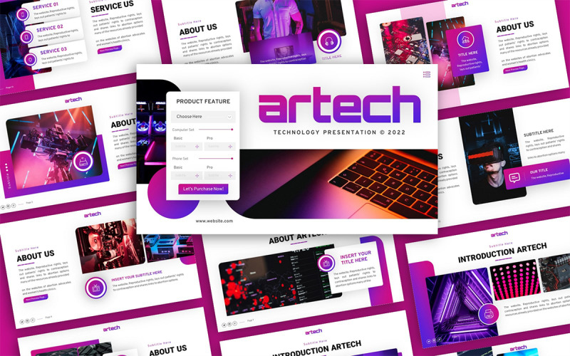 Artech Technology Multipurpose PowerPoint Presentation Template