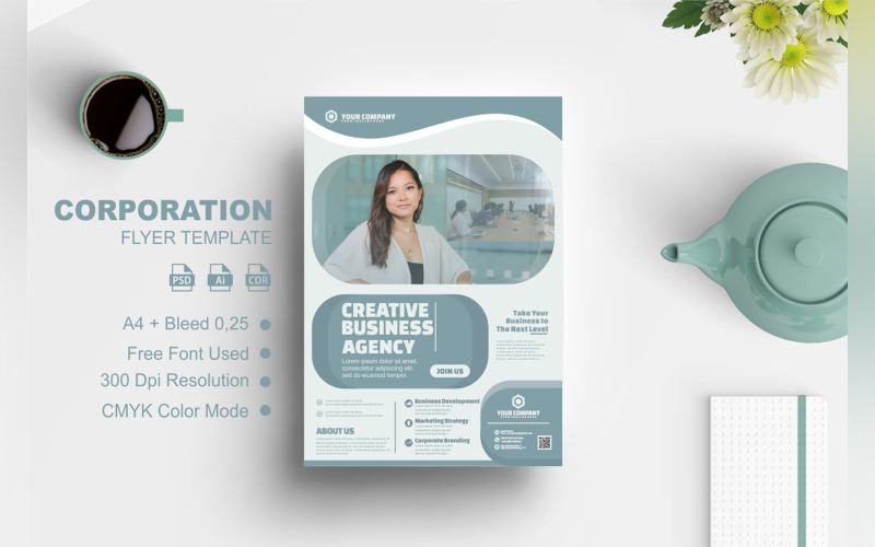 Corporation Flyer Design Template