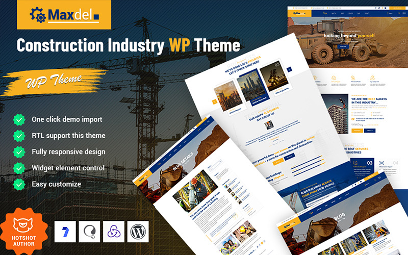 Maxdel - 建筑业 WordPress 主题