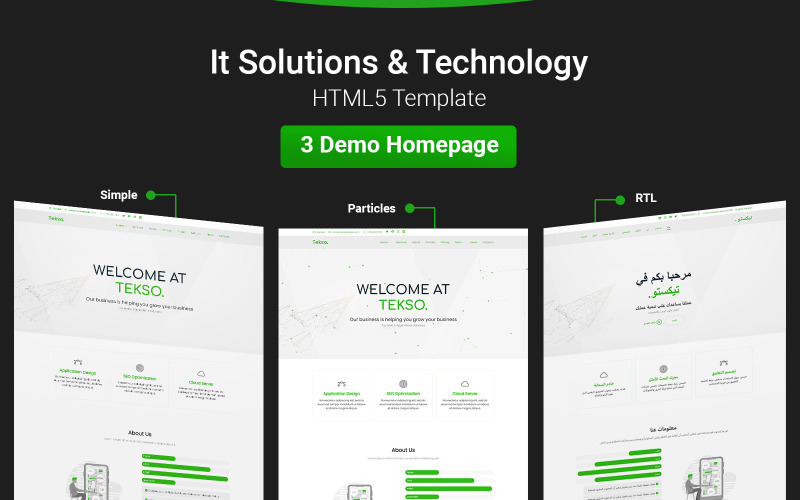 Tekso - IT Solutions & Business Solutions Landing Page Template