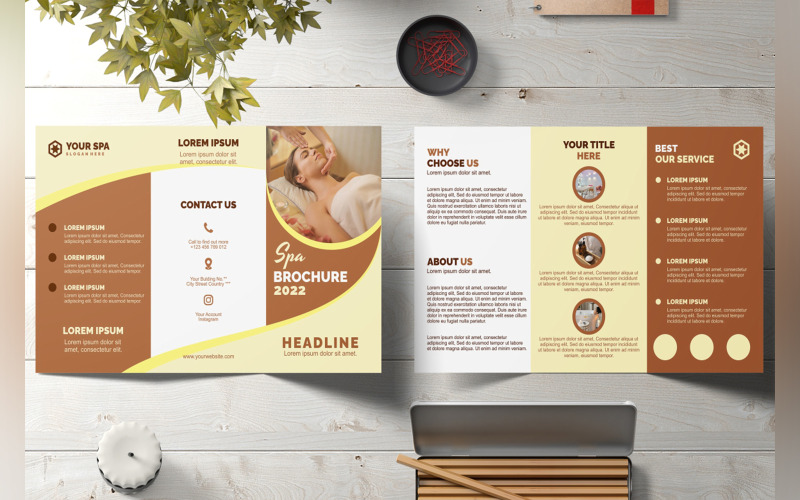 Brochure ripiegabile Beauty Spa