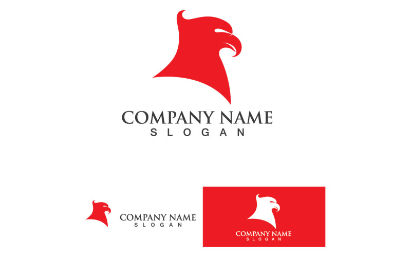 Eagle Head Falcon Bird Logo Vecteur 13