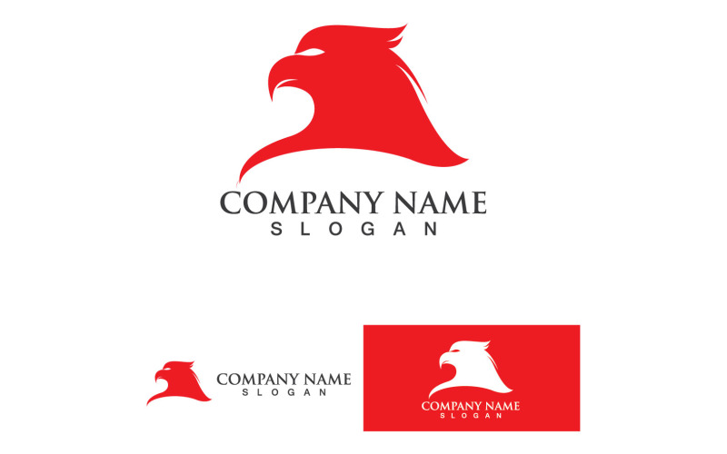 Kartal Başlı Şahin Kuş Logo Vektör 12
