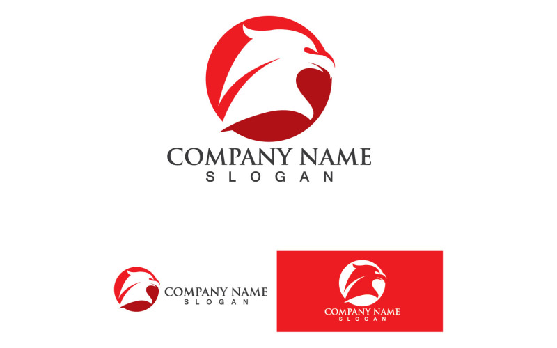 Kartal Başlı Şahin Kuş Logo Vektör 2