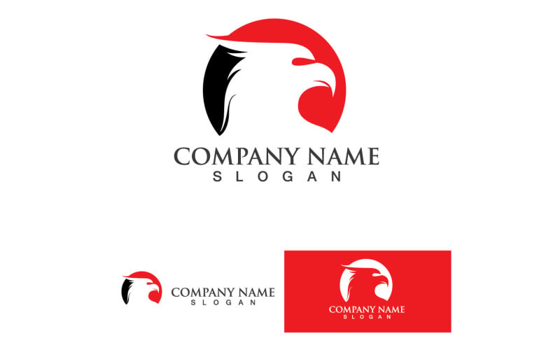 Kartal Başlı Şahin Kuş Logo Vektör 4