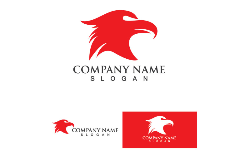 Kartal Başlı Şahin Kuş Logo Vektör 5