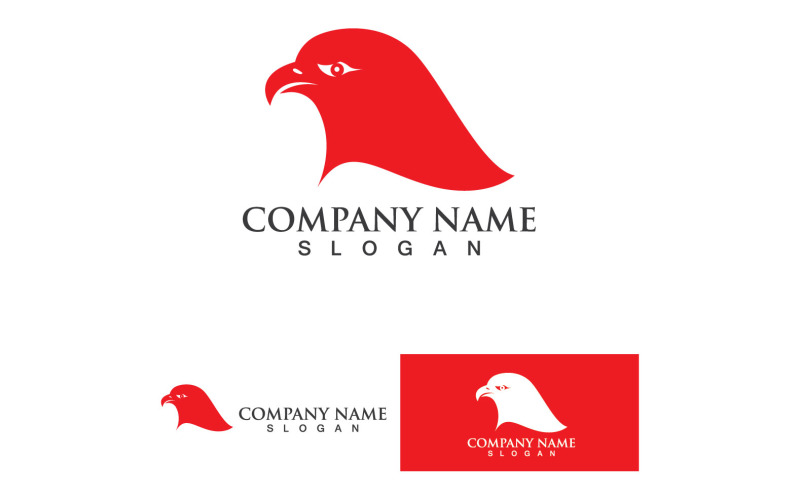 Kartal Başlı Şahin Kuş Logo Vektör 7