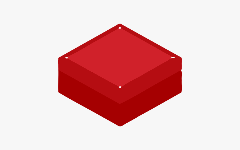 封闭的珠宝盒插图矢量