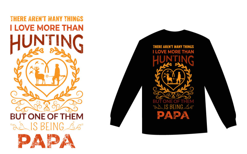 Hirsch, Tier, Jagd, T-Shirt, Vektor, Design