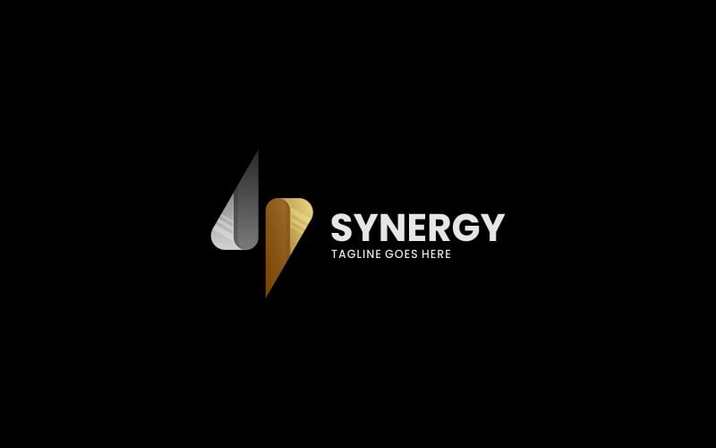 Stile logo gradiente sinergia 1