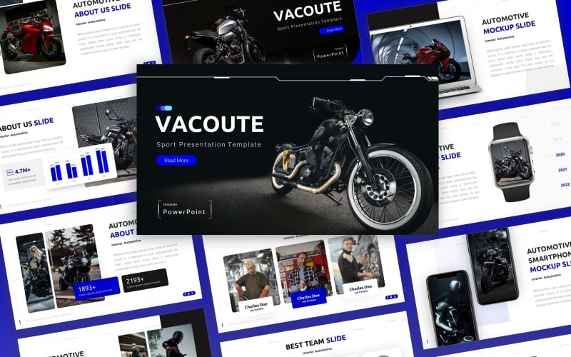 Vacoute - автомобільний багатоцільовий шаблон PowerPoint