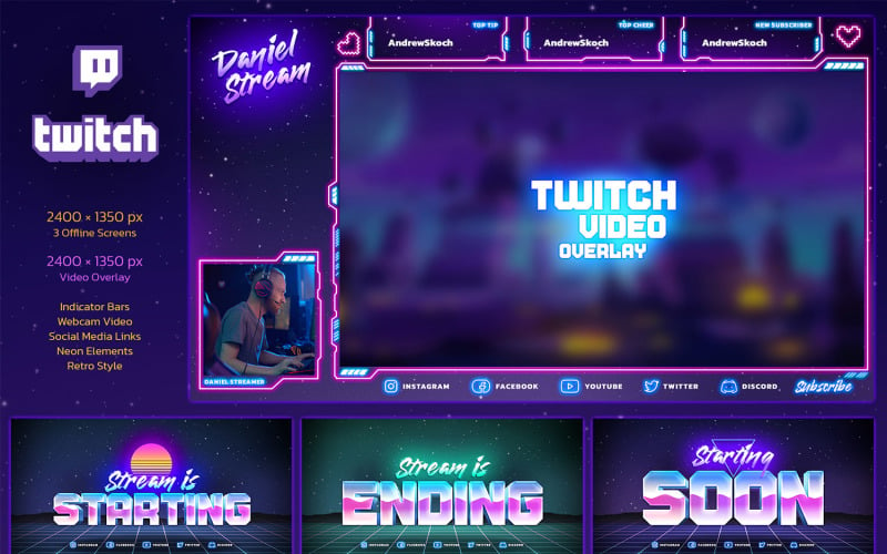Twitch Gaming Templates for Stream