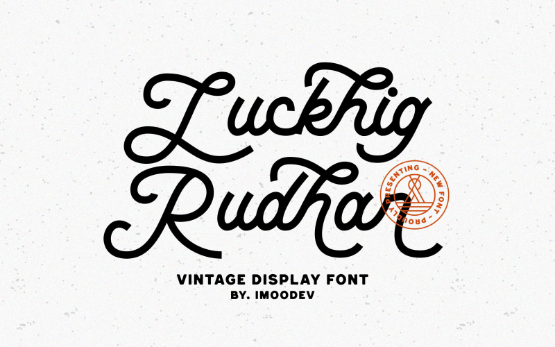 Luckhig Rudhar Fuente cursiva creativa