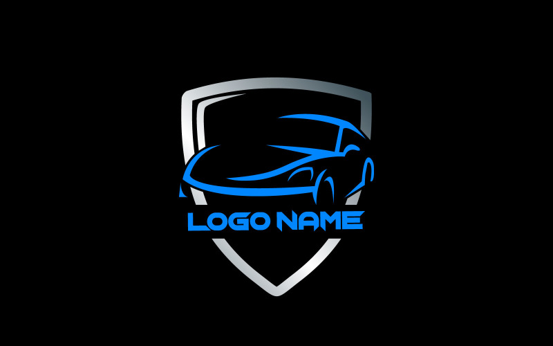 logotipo de coche profesional y creativo