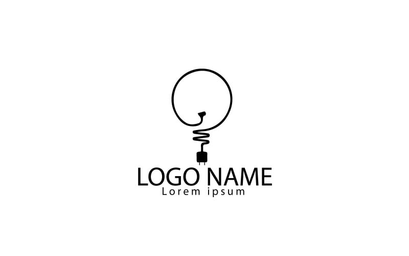 Minimalist Bulb Logo Design #277336 - TemplateMonster