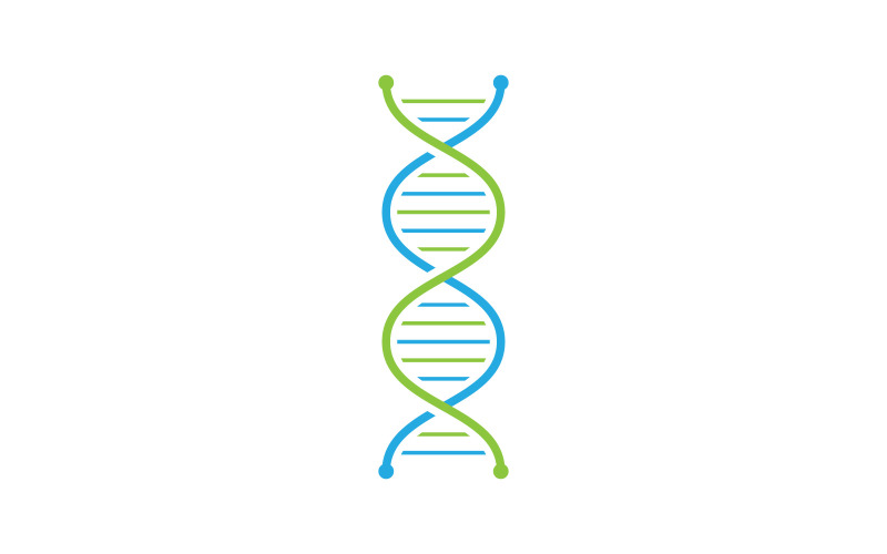 Bilim DNA şablonu. Vektör çizim. V1