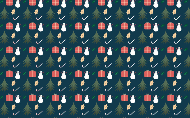 design de vetor de decoração de padrão de natal