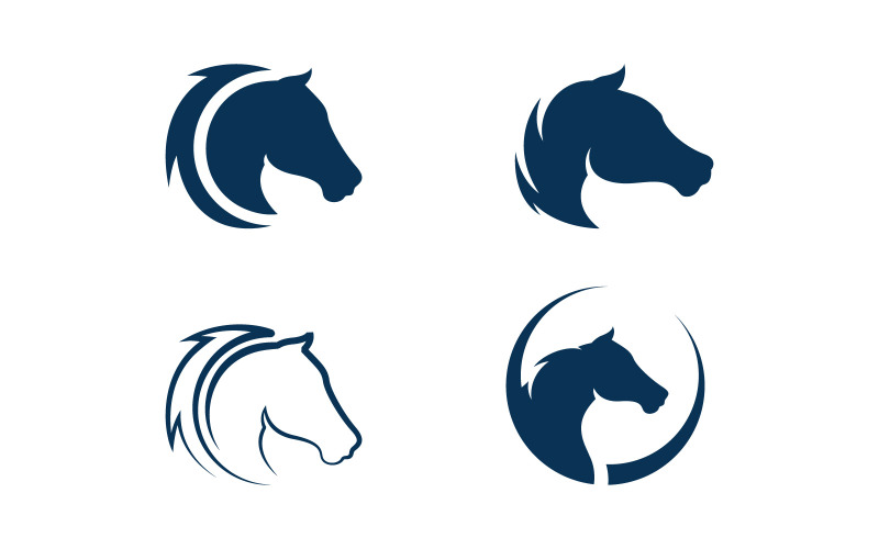 Horse Head Logo Vector Hd Images, Horse Logo Template Vector Head,  Stallion, Art, Race PNG Image For Free Download