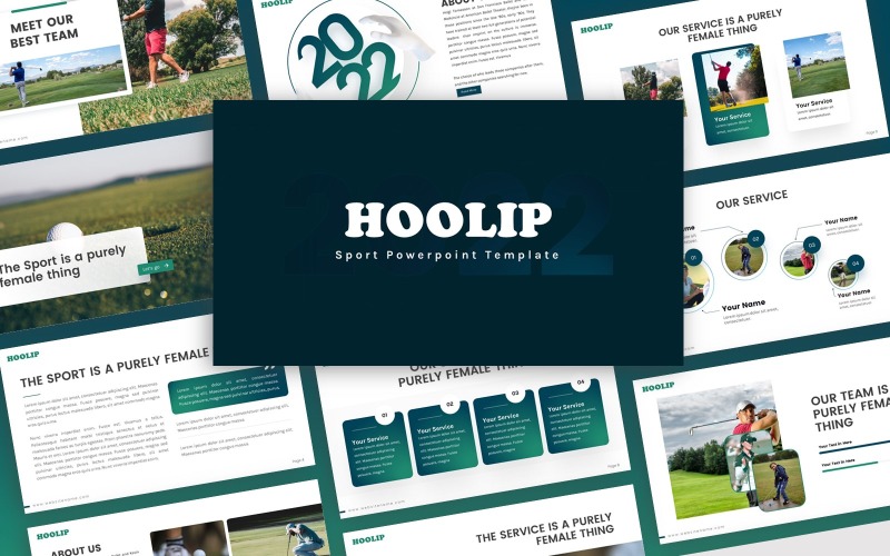 Hoolip - Спорт Многоцелевой шаблон PowerPoint
