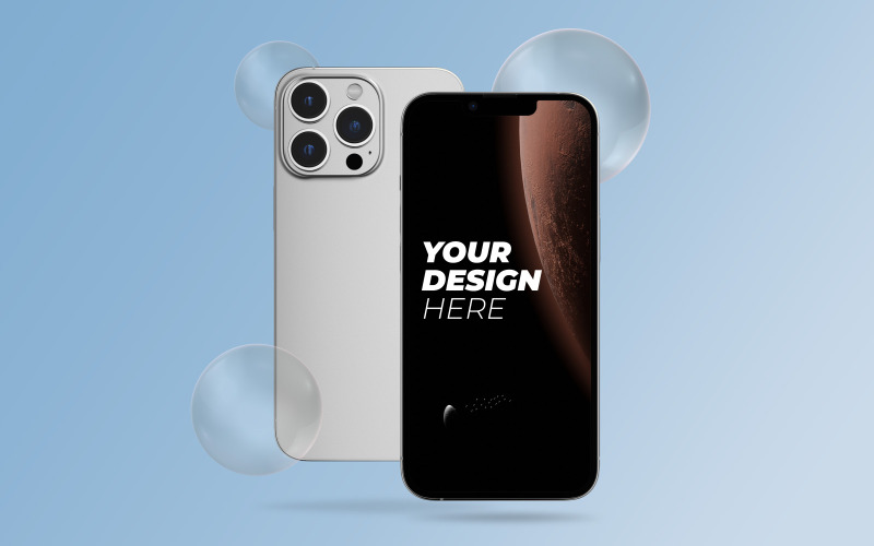 iPhone 13 Pro Mockup PSD-sjabloon