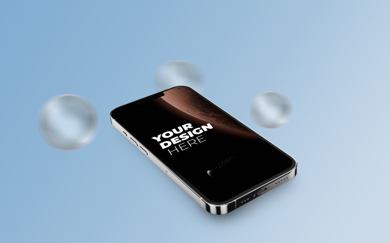 iPhone 13 PSD Mockup-mall