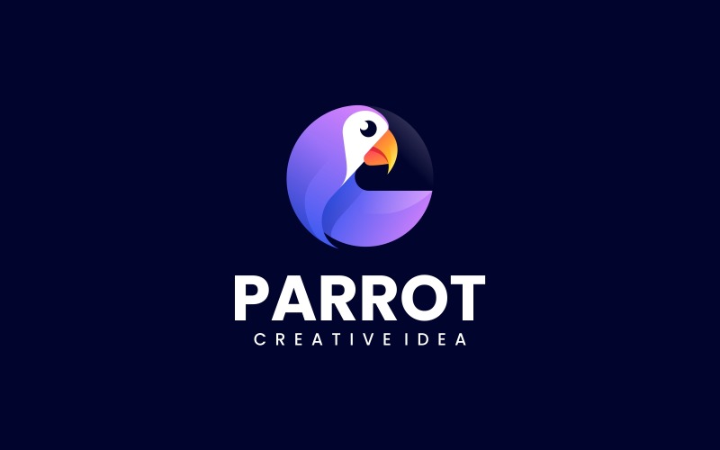 Parrot Gradient Logo Style 2 277565 TemplateMonster