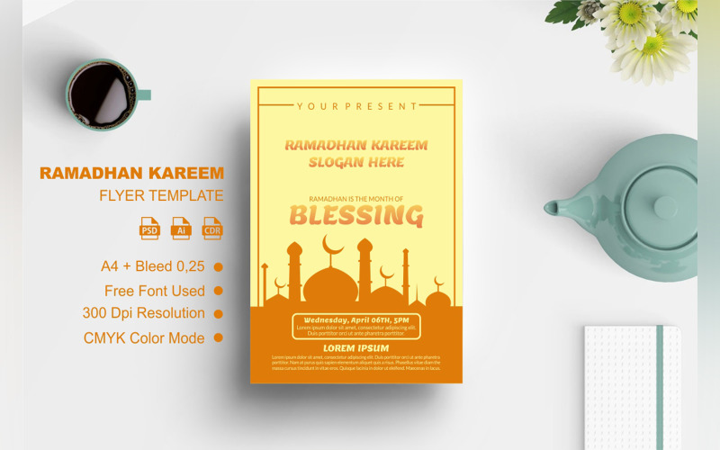 Happy Ramadhan Flyer Design #277051 - TemplateMonster