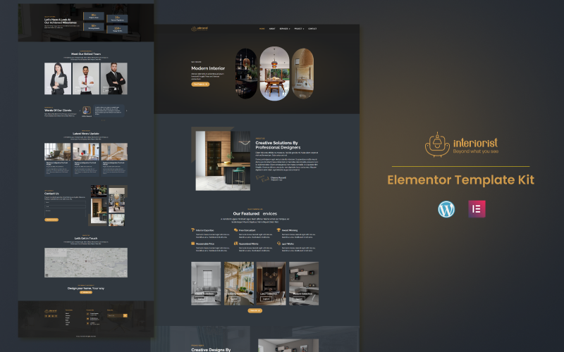 Interiorist - Compra e vendi proprietà pronta all'uso Elementor Kit
