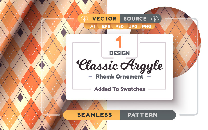 Argyle sömlösa mönster | Element PNG, designmönster 10