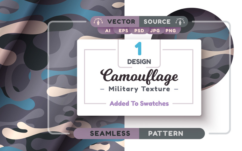 Modèle sans couture de camouflage Élément PNG 7