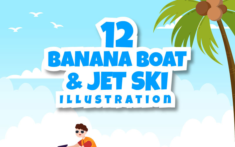 12 Ілюстрація гри на банановому човні та гідроциклі