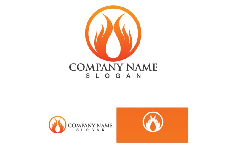 Vuur branden en vlam Logo Vector V47