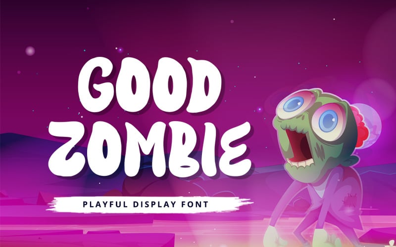 Dobry zombie - zabawna czcionka wyświetlacza