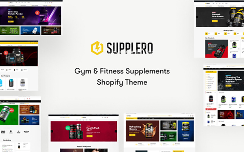TM Supplero - Gym- en fitnesssupplementen Shopify-thema