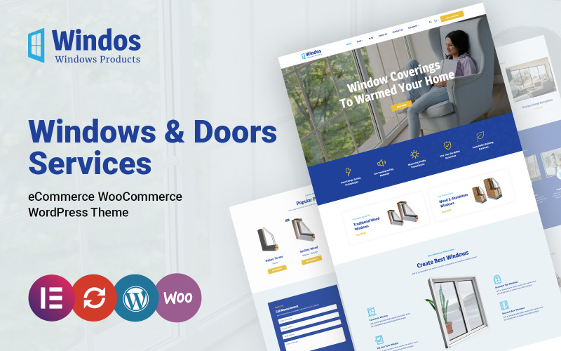 Windos - Fönster och dörrar WooCommerce-tema