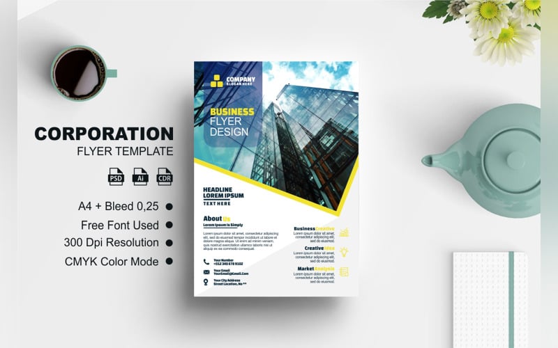 Business Flyer Design Template 2 #278575 - TemplateMonster