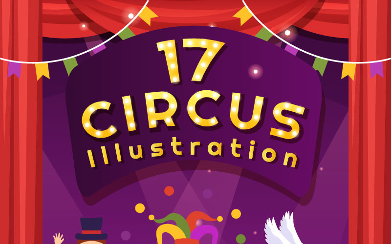 17 Ilustração de espetáculo de circo