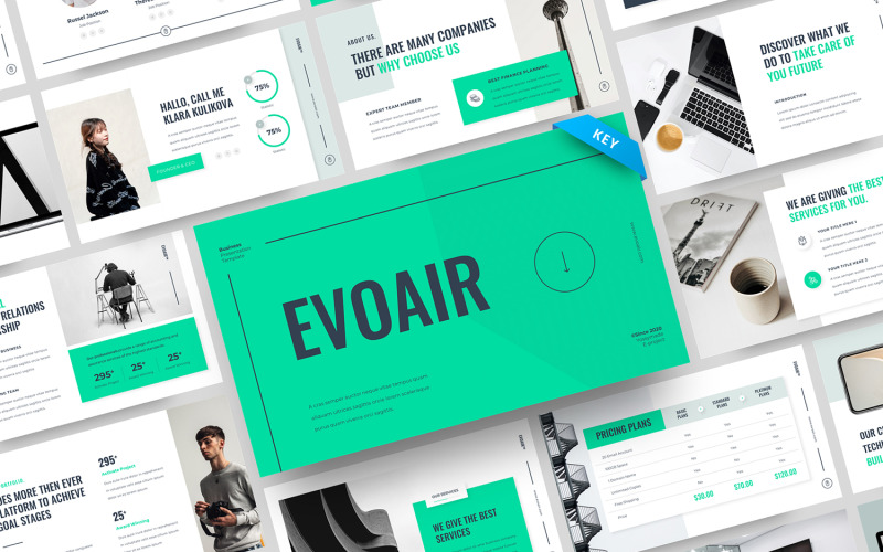 EVOAIR - Modelo de Keynote de Negócios